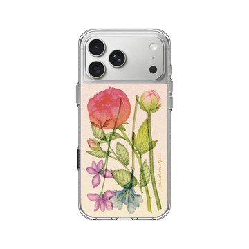 iPhone 17 Pro Max Clear Case（相機按鈕） 透明 - Sarah Mafféïs - 花束