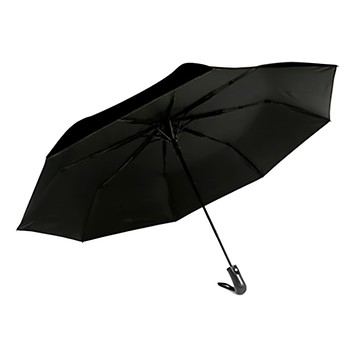 Twin Dragon 雙龍牌 輕量降溫黑膠自動開收三折傘 晴雨兩用 超撥水速乾 防風玻纖傘骨  神秘黑