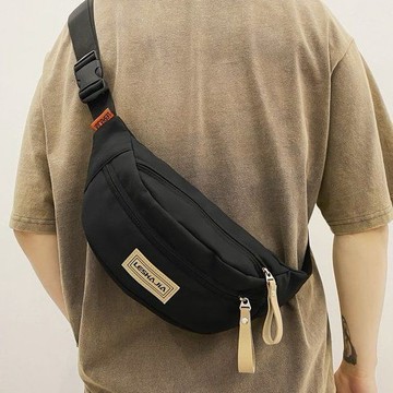Bag House👜 【8800人好評】斜挎包男款單肩胸包男士運動休閒腰包輕便簡約斜肩背包百搭潮牌女 男生包包