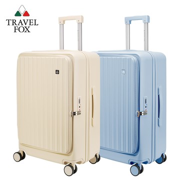 TRAVEL FOX 旅狐 24吋爵士旅人上掀式前開加大拉鍊行李箱