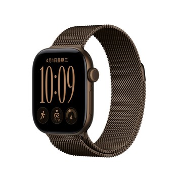 Apple Watch Series 12 GPS+LTE 42mm 鋁金屬錶殼 深古銅色錶面-深古銅色米蘭錶帶