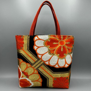 和服 腰帶 腰帶繩 改造 托特包 手作 黑 腰帶繩