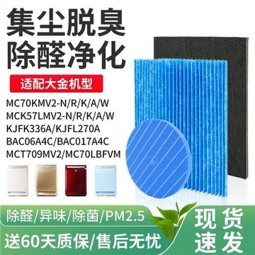 適配大金空氣凈化器MC70KMV2濾網MCK57LMV2/KJFK336A濾芯MC71NV2C