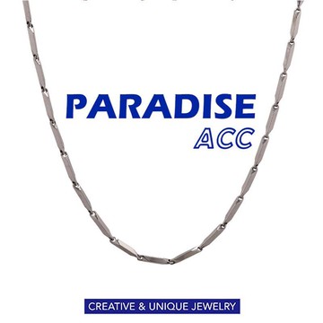 PARADISE 鈦鋼 不掉色 瓜子項鍊 基礎 百搭款