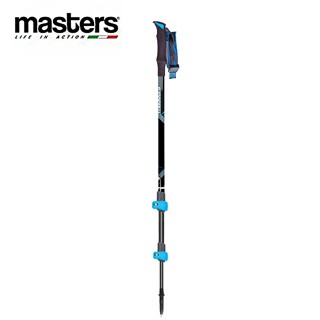 masters 義大利 Dolomiti GT 輕量卡魯快拆登山杖 黑藍 1入