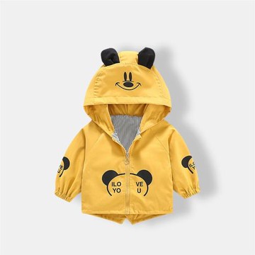 兒童外套春秋男童洋氣寶寶風衣夾克秋裝0-3歲女童時髦潮1嬰兒上衣