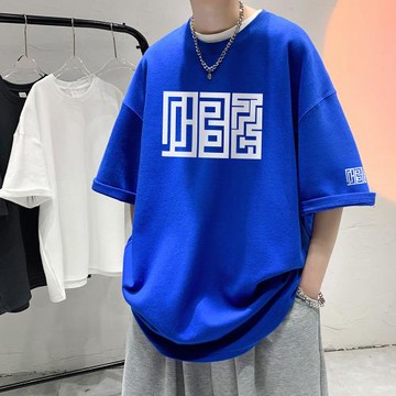 新款300斤大碼男裝短袖T恤夏季肥佬加肥加大特大號潮胖子寬松上衣