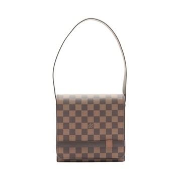 LOUIS VUITTON LV 路易威登 Tribeca Mini 肩背包 棕色 棋盤格帆布 N51162 【二手名牌BRAND OFF】