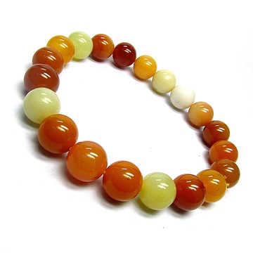 緬甸黃玉手珠手鍊(提升皮膚光滑透亮)