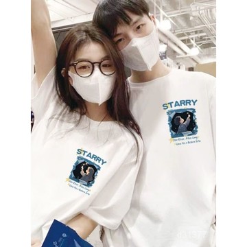 台灣出貨 情侶裝休閒 情侶裝印花 情侶上衣 情侶裝短袖 情侶裝夏季 情侶裝潮流 情侶裝可愛 情侶裝設計款 情侶裝純棉