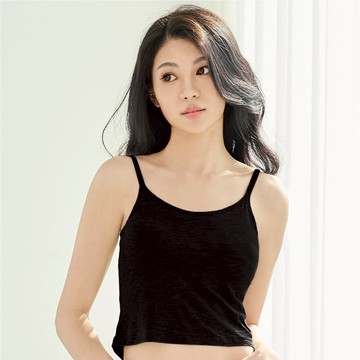 【伊柔 EVEROY】莫代爾短版BRATOP M-Q/2XL無鋼圈背心 加大尺碼小可愛 黑 G902-63