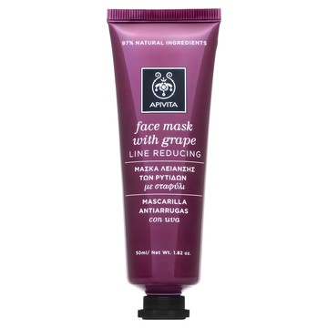APIVITA 艾蜜塔 泥狀面膜 葡萄 50ml 緊緻毛孔 深層清潔  1個裝  1條