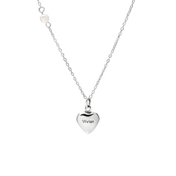 [純銀] 客製化愛心項鍊 / 3款 / Customized Love Necklace