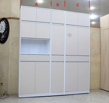 歐風別館菲比6.6尺米白色加高玄關鞋櫃