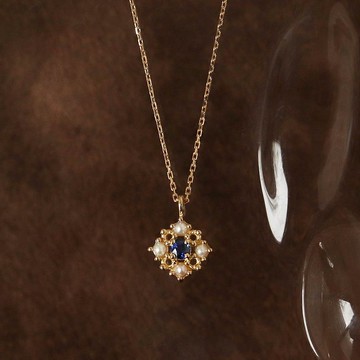 Visel 午夜藍寶珍珠項鍊