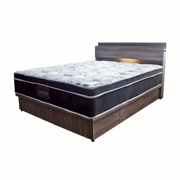 【藤原傢俬】飯店專用款天絲乳膠硬式獨立筒床墊(雙人加大6尺)6尺