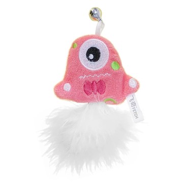 Golden Cat 黃金貓 小怪獸系列 貓草玩具 全齡貓適用 水晶超柔絨材質  1個  粉紅色