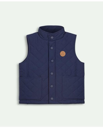 Brooks Brothers Boys Kids Quilted Vest | Navy | Size 10