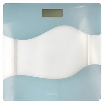 Kinyo 體重計  DS-6561  藍色 + 透明色  1個