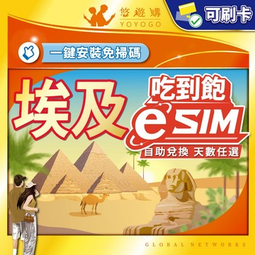 【悠遊購】埃及eSIM | 埃及網卡 esim埃及 埃及esim卡 埃及上網 高速上網 24H自助兌換快速發貨