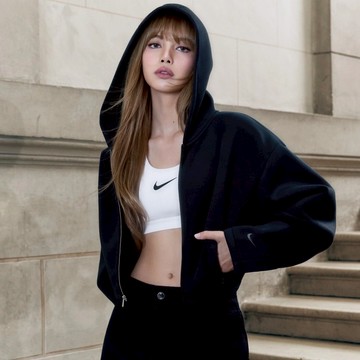 NIKE W NSW PREGAME 黑 LiSA著用款 寬鬆 休閒運動 短版 連帽 外套 女款【HV2077-010】