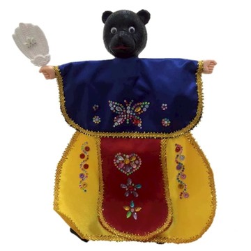 A-ONE 匯旺 動物披風布袋戲偶 台灣黑熊  1個