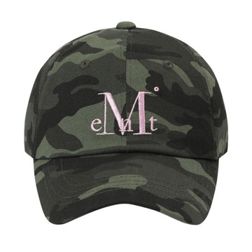 韓國 MUCENT SIGNATURE BALL CAP 經典素色百搭棒球帽 卡其迷彩×嬰兒粉 CAMO KHAKI - BABY PINK