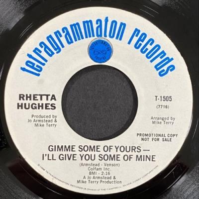 RHETTA HUGHES GIMME SOME OF YOURS(T1505)