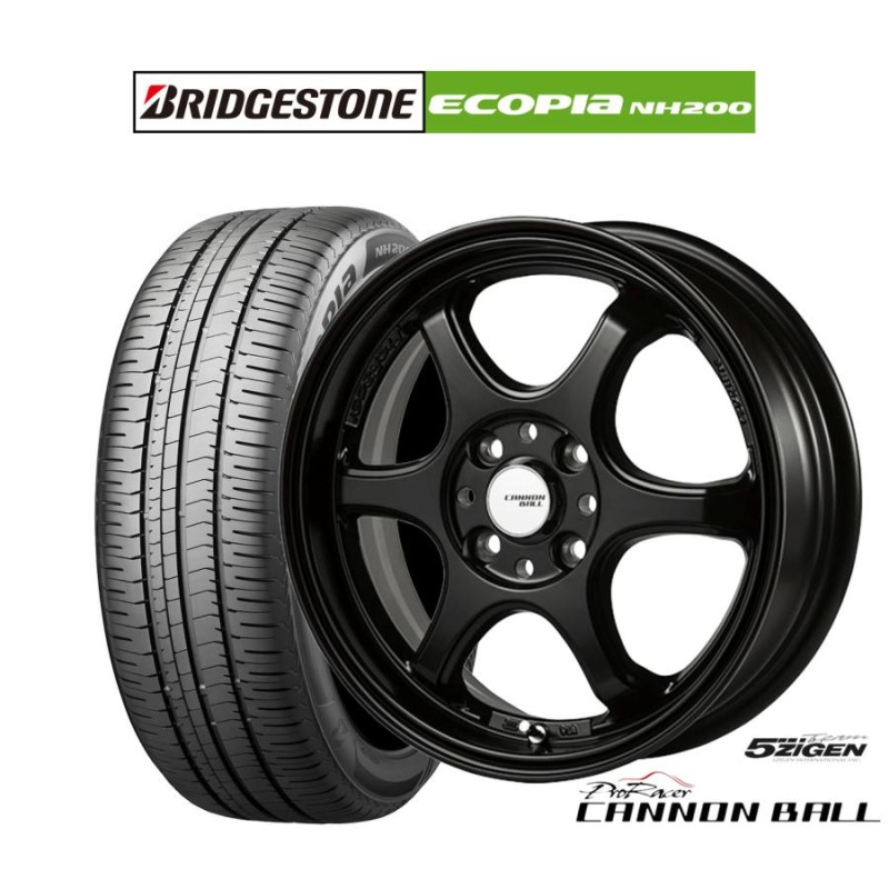 サマータイヤ ホイール4本セット 5ZIGEN ゴジゲン プロレーサー キャノンボール ブリヂストン ECOPIA エコピア NH200  205/55R16 | LINEブランドカタログ