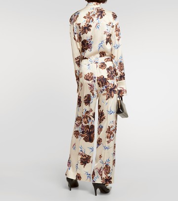 Jil Sander Floral high-rise wide-leg pants