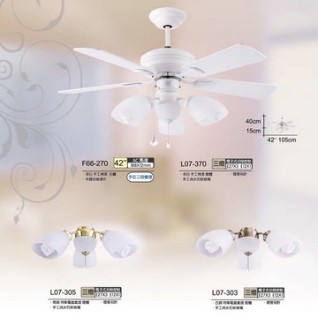 【優選照明】將財吊扇 台灣製 AC風扇 F66-270 42吋