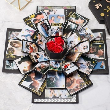 無用良品 六角爆炸禮物盒 驚喜盒 禮物 禮物盒 照片禮物盒 情人節 求婚佈置 告白 生日 慶生 卡片 禮品 禮盒