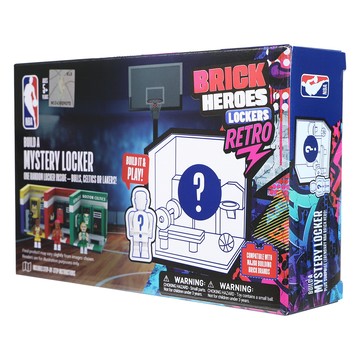 NBA Retro系列驚喜盒 球員積木人更衣室 HP25058  款式隨機  1個