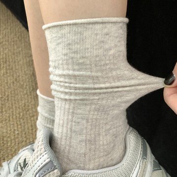 【台灣發貨】夏季薄款襪子 透氣襪子 堆堆襪 女鏤空夏季襪 無骨堆堆襪 韓式簡約襪子 日常穿搭 透氣襪 夏天卷邊女襪