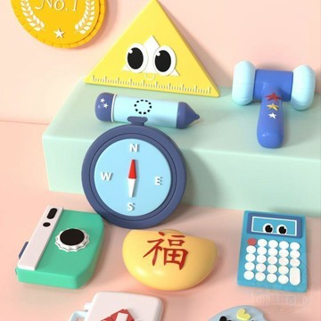 🔥折扣狂歡🔥卡通抓週套裝女寶寶男孩週歲  玩具  現代小孩生日禮物佈置道具抓鬮
