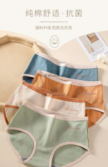 【3條裝】內褲女士 純棉無痕少女生100%全棉夏季薄款大碼性感短褲內褲【雲木雜貨】