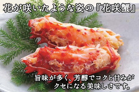 1304. ボイル花咲蟹姿 600g 食べ方ガイド・専用ハサミ付 カニ かに 蟹 海鮮 送料無料 北海道 弟子屈町