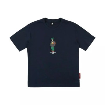 KANGOL KANGOL 短T 深藍 落肩 趣味人物T 短袖 上衣 中性 6625100580