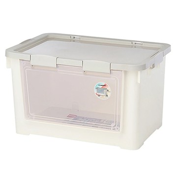 KEYWAY 聯府 布拉格前取式整理箱 KP70-3  620 x 417 x 369mm  米白色  1個