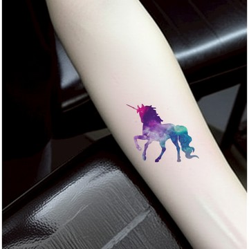 「星空獨角獸」星空款 紋身貼紙 微刺青 輕紋身  IG 打卡 小紅書 網紅 ins風 流行 抖音同款 紋身貼 性感 韓國