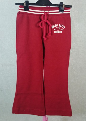 【震撼精品百貨】Hello Kitty 凱蒂貓~童裝_長褲_紅