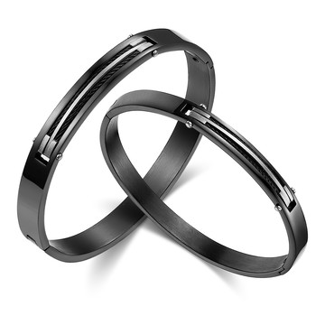 情侶手環・鎖情・白鋼・客製刻字｜週年紀念．送閨蜜