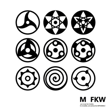 反光屋FKW 萬花筒 寫輪眼 血輪眼 車貼 3M 宇智波 鼬 佐助 宇智波斑 卡卡西 紗羅妲 因陀羅 三勾玉 反光貼紙