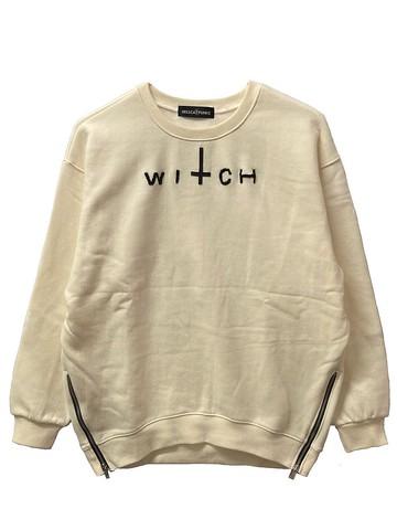 側邊拉鍊套頭衫 / 黑 / F尺寸 / hellcatpunks / hcp-po-0011