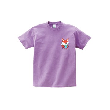 kami純棉中性T恤 | 看書的小狐狸_左胸