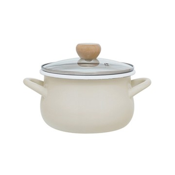 [誠貫]日本和平FREIZ 琺郎深鍋18cm(灰色) RB-3244