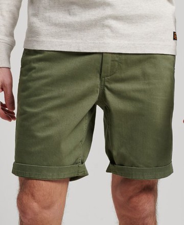 Superdry Men's Men's Vintage International Shorts Green / Olive Khaki - Size: 36