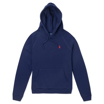 Polo Ralph Lauren RL 熱銷刺繡小馬連帽T恤(女)-深藍色
