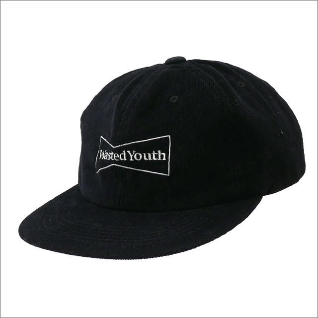 WASTED YOUTH(ウェイステッド ユース) CORDUROY LOGO CAP (キャップ) BLACK 265-000989-011+ 新品  (ヘッドウェア) | LINEショッピング