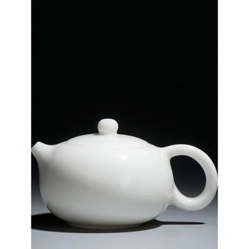 陶瓷茶壺西施壺羊脂玉瓷功夫茶具單壺家用簡約大小號蓋碗泡茶器